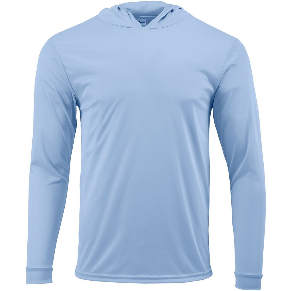Paragon Unisex Bahama UPF50+ Pullover Hoodie Performance Top #220- Blue Mist - L